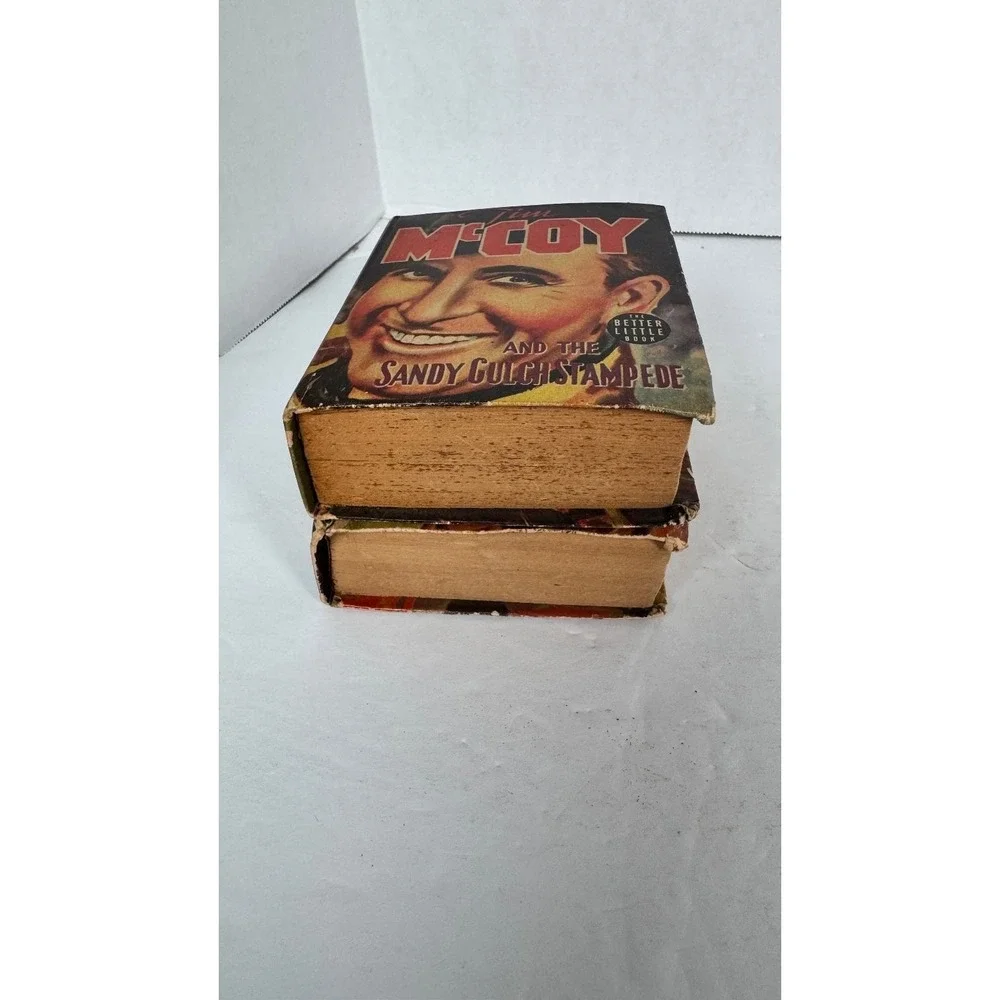 Tim McCoy Big Little Book Lot Tomahawk Trail 1937 Sandy Gulch Stampede 1939